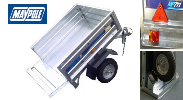 Fully galvanised steel panel car trailers