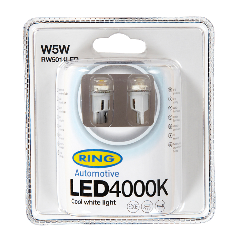 thumbnail image 2 of Ring R501 12V 5W W5W Capless Wedge Bulb – 501 (W5W) For Parking, Plate & Interior Lights (Single) 2 of 6