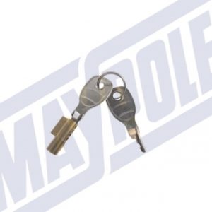 Integral security lock and key trailer