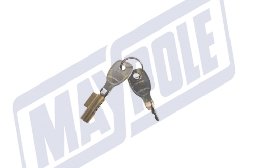Integral security lock and key trailer